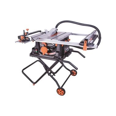 Evolution Power Tools Jobsite Table Saw with Foldable Stand and 10 in Cutting Blade