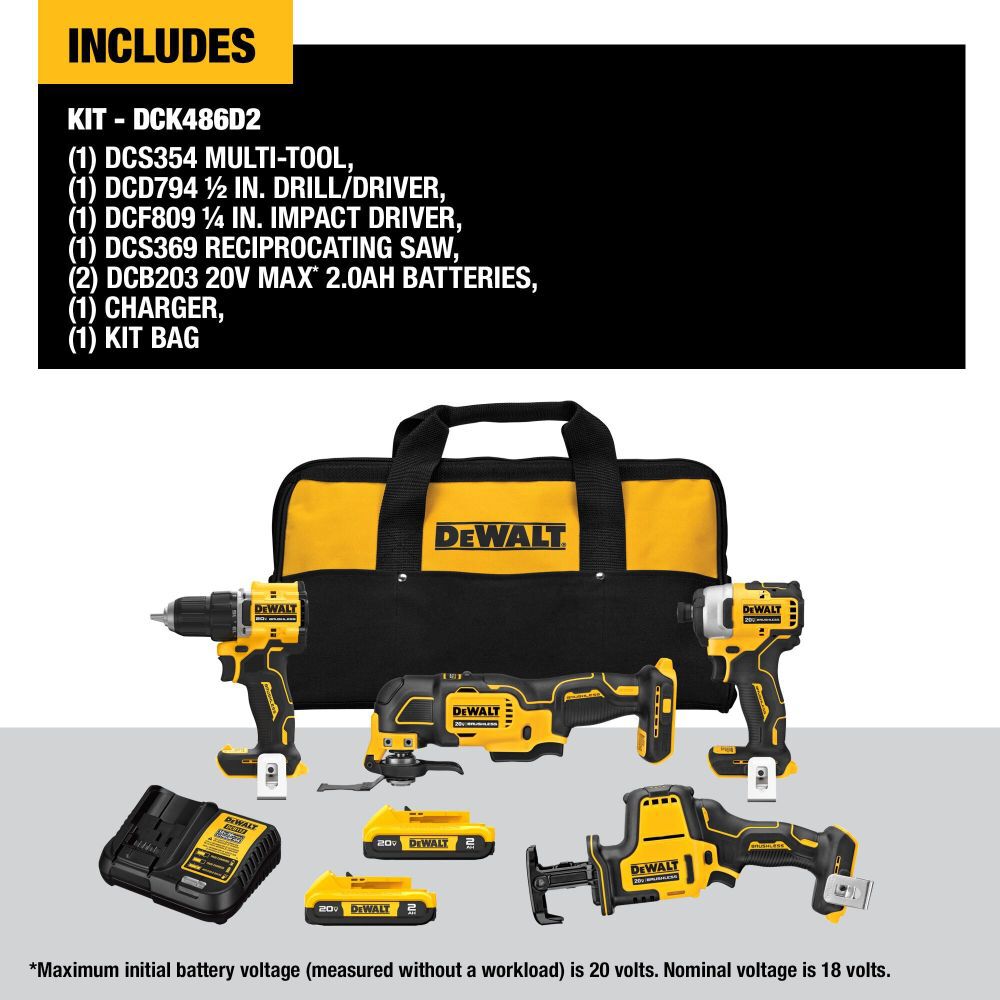 Atomic on sale dewalt combo