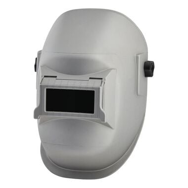 Sellstrom All-Purpose Passive Welding Helmet with Ratchet Headgear, Super Tuff Nylon, Silver Coated