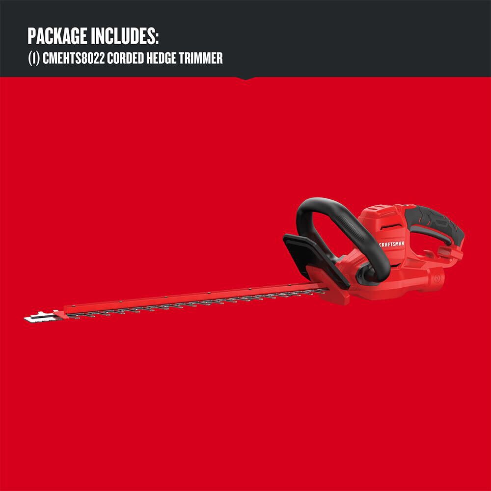 CRAFTSMAN 22 Inch Electric Corded 3.8 Amp Hedge Trimmer with Power Saw, large image number 3