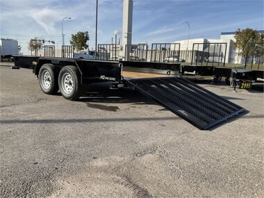 Doolittle Trailer Mfg Steel Sided Open Utility Trailer 14'x77in Tandem Axle HD Pro Toolbox, large image number 6