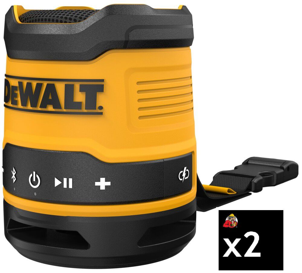 DEWALT USB-C Rechargeable Bluetooth Speaker 2 Pack – DEW000011445