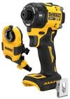 DEWALT 20V MAX* XR 1/4 Inch Quiet Hydraulic Impact Driver (Bare Tool) & Nut Runner Attachment Bundle, small image number 1