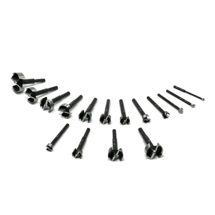 Fisch Black Shark Forstner Bit 16 Pcs Set 15-35 mm & 1/4-2 inches