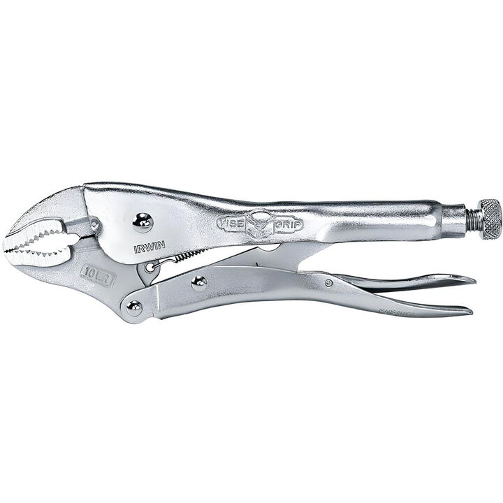 Irwin 10 In. Locking Plier with Wire Cutter 10WR Curved Jaw