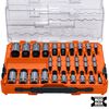Klein Tools MODbox Knurled Hex Bit Socket Set, SAE and Metric, 32 Pieces, small image number 1