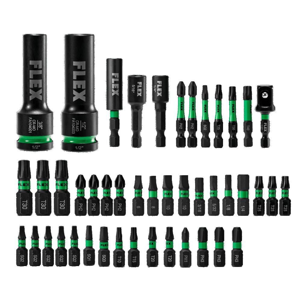 FLEX Impacks Impact Drill & Driver Bit Set 45pc, large image number 3