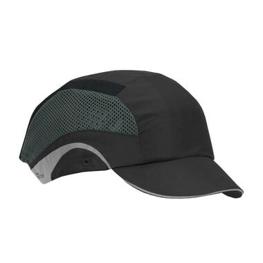 Protective Industrial Products HardCap Aerolite Bump Cap Black Short Brim Baseball Style