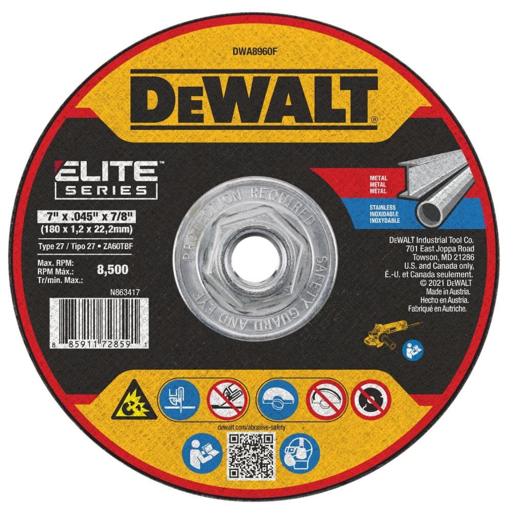 DEWALT Cutting Wheel 7 x .045 x 7/8 XP T27, large image number 1