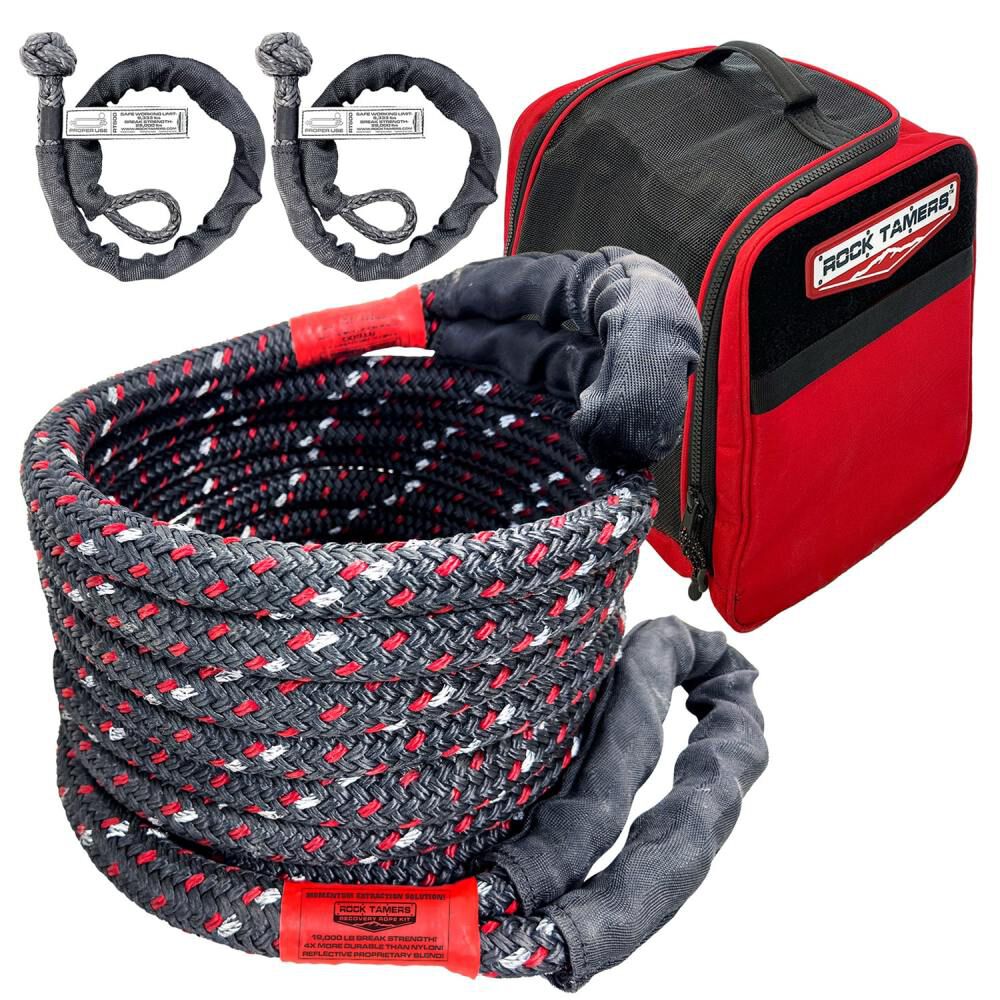 Rock Tamers 3/4 Inch x 30 Ft Recovery Rope Kit, large image number 1