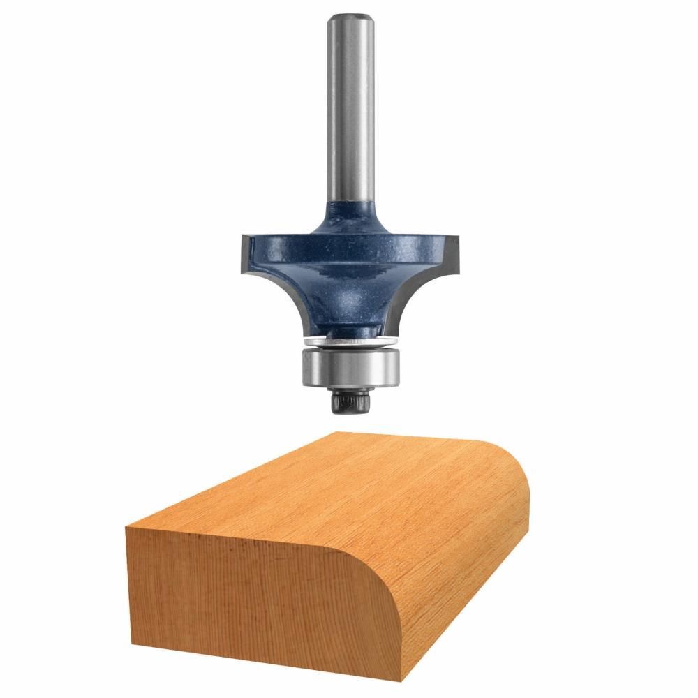 Bosch 3/16 Inch x 1/2 Inch Carbide Tipped Roundover Bit, large image number 1
