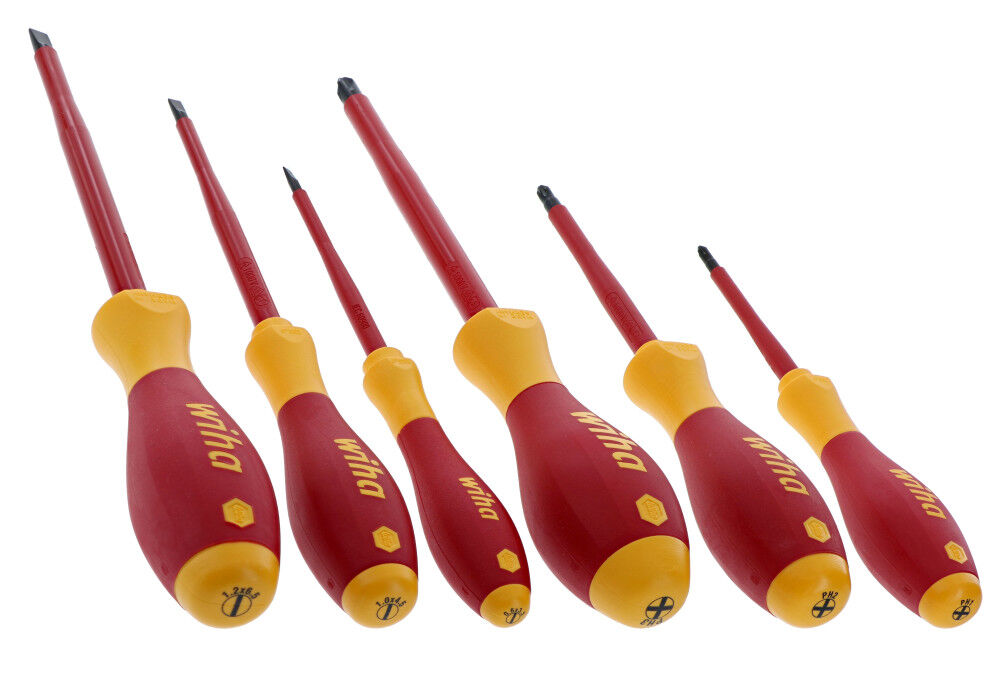 Wiha Insulated SoftFinish Screwdriver Set Slotted and Phillips 6 Pieces, large image number 4