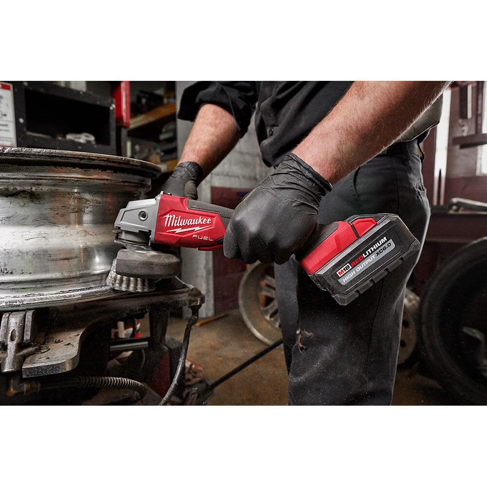 Milwaukee M18 FUEL 4-1/2 Inch / 5 Inch Variable Speed Braking Grinder, Paddle Switch No-Lock-Reconditioned (Bare Tool), large image number 14