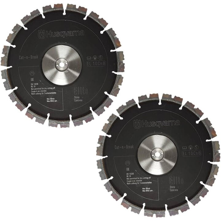 Husqvarna Construction EL 10 CnB 9 Inch Gold Diamond Blade for Concrete and Hard Materials