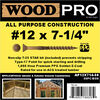 Woodpro (50) #12 x 7-1/4 In. All Purpose Wood Screws, small