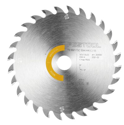 Saw Blade 28 Tooth Universal Wood for TSC 55 K