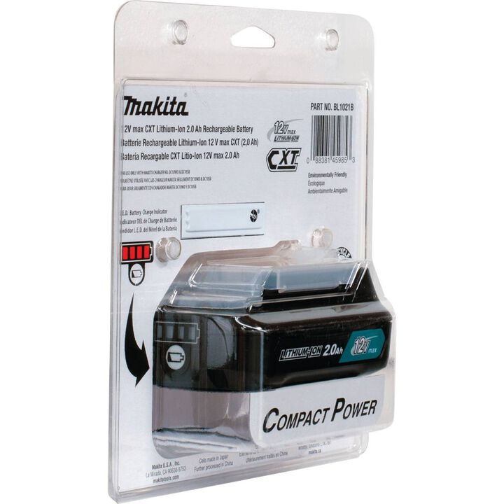 Makita 12V Max CXT 12V 2Ah Lithium Ion Power Tool Battery Pack with Fuel Indicator, large image number 4