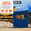 Ergodyne 10 Ft x 10 Ft Pop Up Tent Mesh Window Sidewall Blue, small image number 5