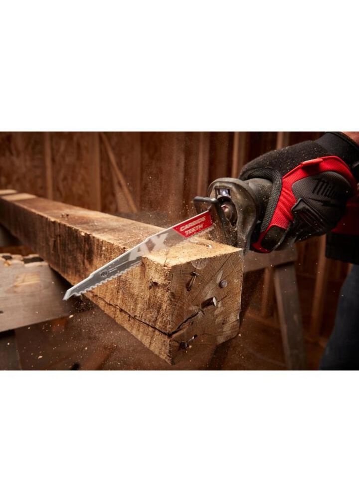 Milwaukee The Ax with Carbide Teeth SAWZALLBlade 9 In. 5T, large image number 12
