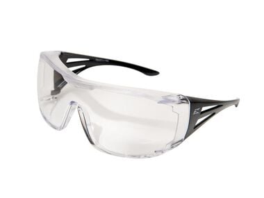 Edge Ossa Safety Glasses Black Frame Clear Lens
