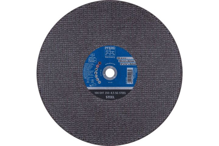 Pferd Portable Cut-Off Wheel, 14 Inch x 1/8 x 20mm, SG STEEL, T1, Aluminum oxide, large image number 0