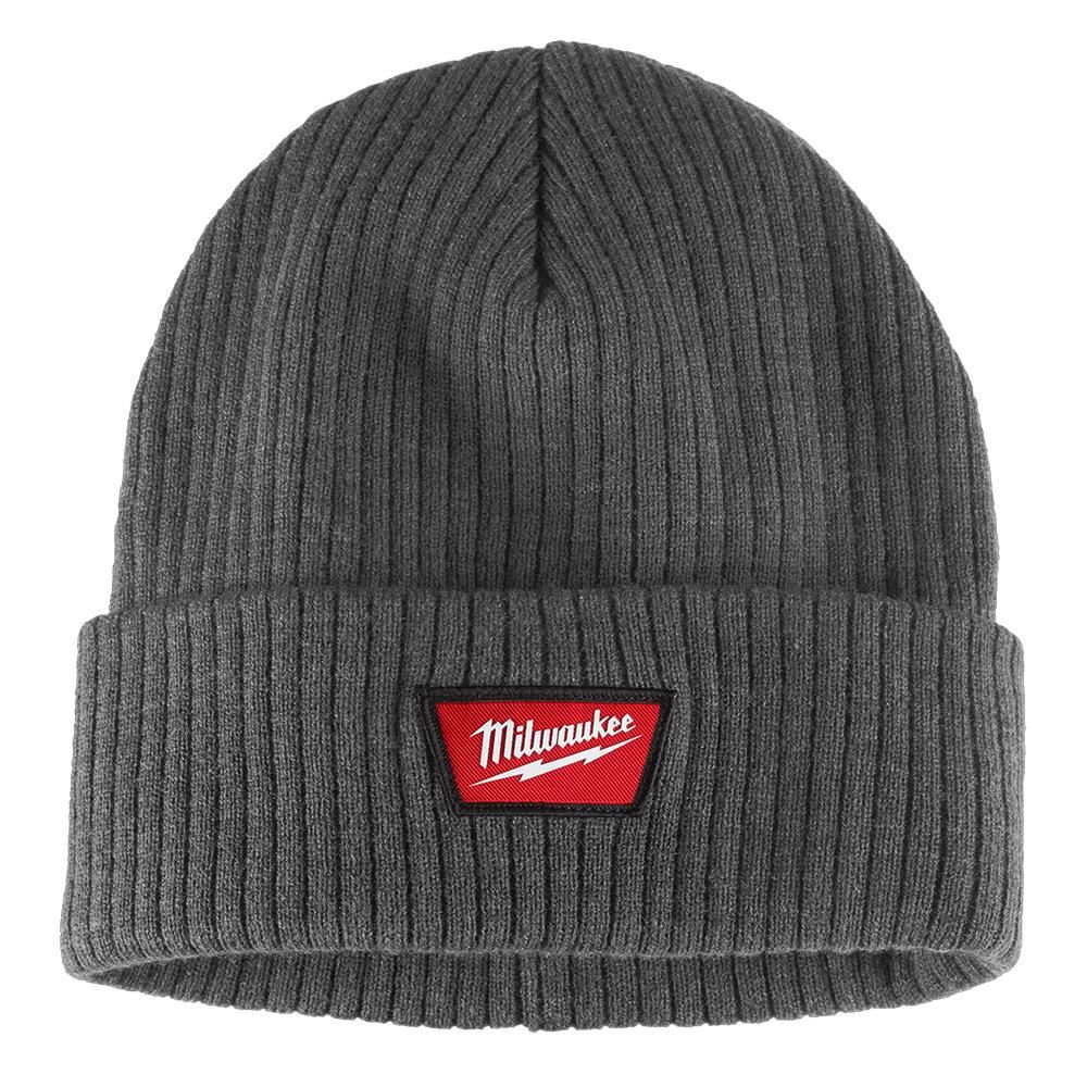 Milwaukee Rib-Knit Cuffed Beanie - Gray, large image number 4