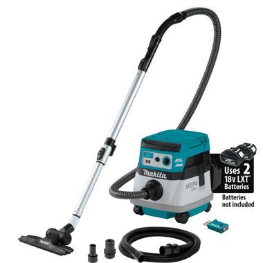 Makita 18V X2 (36V) LXT 2.1 Gallon HEPA Dry Dust Extractor/Vacuum AWS (Bare Tool)