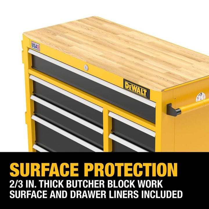 DEWALT 40 Inch Wide 8 Drawer Mobile Workstation, large image number 5