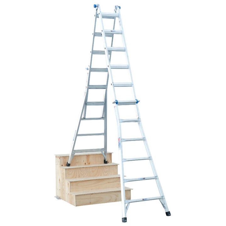 Werner 26-ft Aluminum 300-lb Telescoping Type IA Multi-Position Ladder, large image number 5