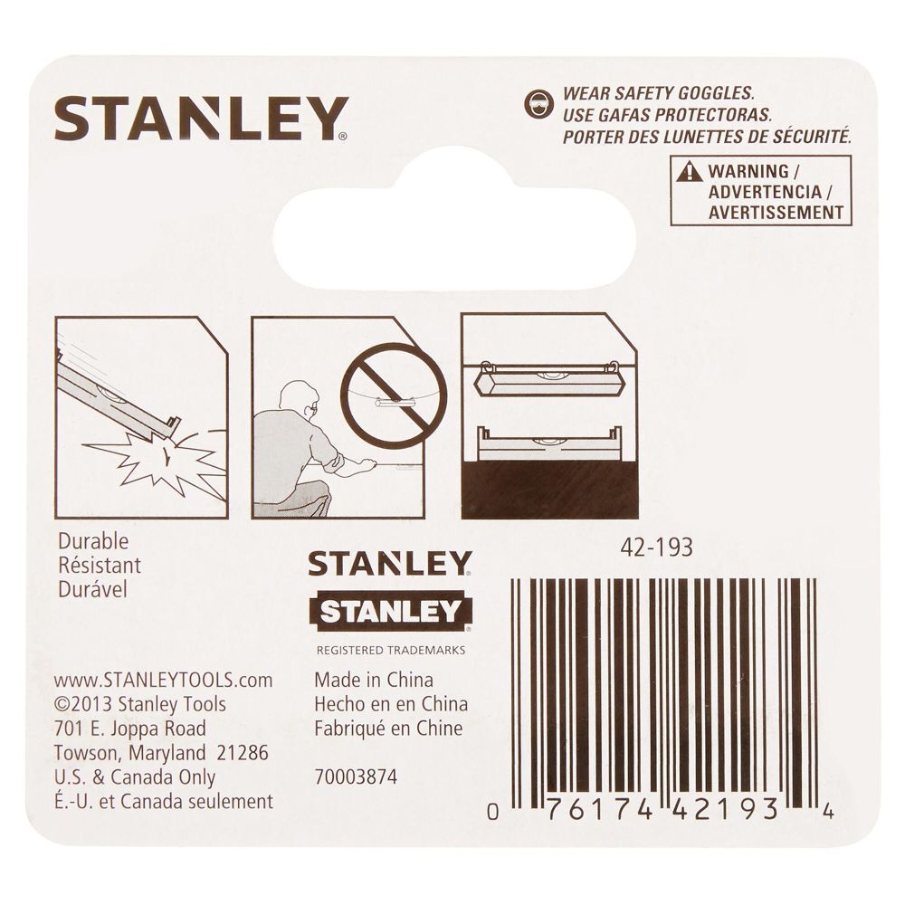 Stanley High Visibility Plastic Line Level, large image number 3