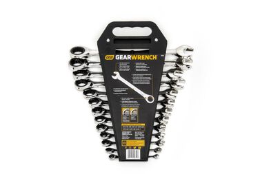 GEARWRENCH 13 Pc 72-Tooth 12 Point Ratcheting Combination SAE Wrench Set, large image number 10