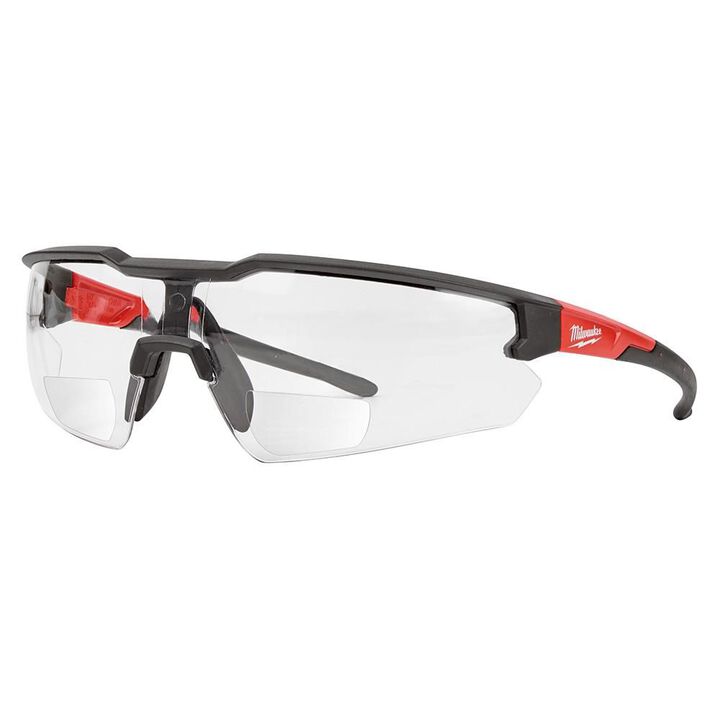 Milwaukee Safety Glasses - +2.00 Magnified Clear Anti-Scratch Lenses (Polybag), large image number 8