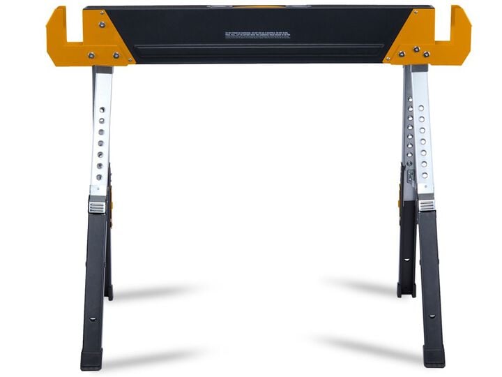 Toughbuilt SH60 40 x 32 Inch Steel Sawhorse Jobsite Table, 2 Pieces, large image number 4
