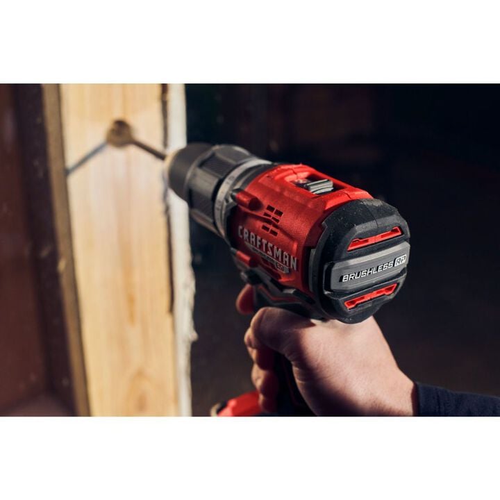 CRAFTSMAN V20 BRUSHLESS RP Cordless 1/2 Inch Hammer Drill With Two 2.0 Ah Batteries and Charger, large image number 10