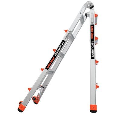 Little Giant Safety Revolution M17 Aluminum 300 lb Telescoping Type-1A Multi-Position Ladder, large image number 6