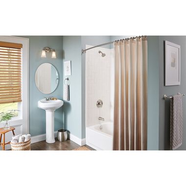 Moen Shower Rod Brushed Nickel 72in Adjustable Curved, large image number 9