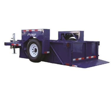 Air-Tow Trailers 12' Drop Deck Flatbed Trailer 75in Deck Width - 5500# Capacity, large image number 8