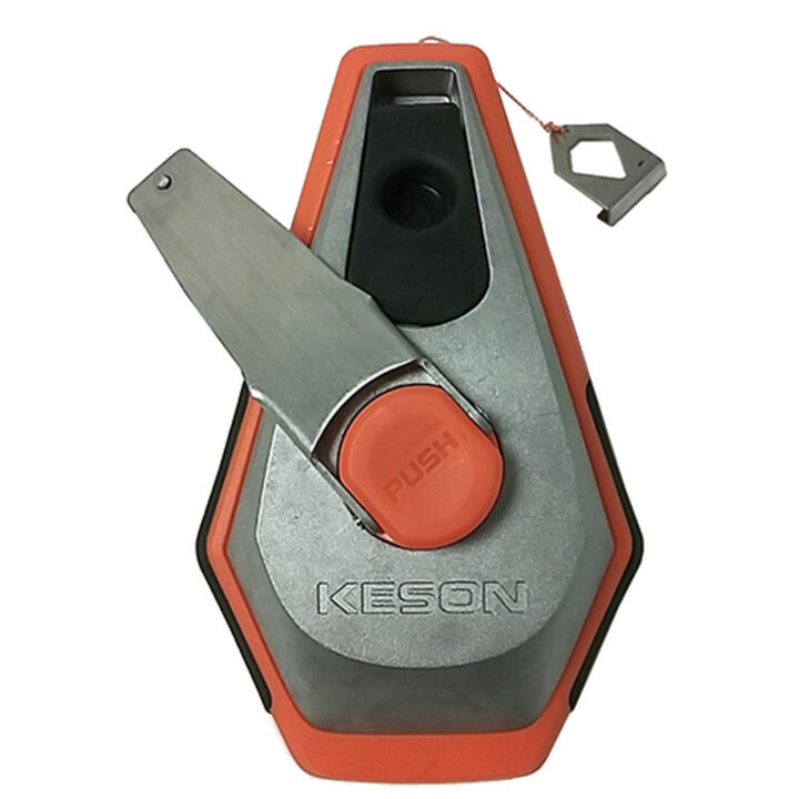 Keson Precision String Chalk Line Reel with 3X1 Rewind, 100 Ft.