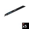 Spyder 8 Inch 14 TPI Metal Cutting Bi-Metal Reciprocating Saw Blade, 5 Pieces, small image number 1