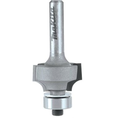 Makita 1/4 Inch Carbide-Tipped Corner Round, 2 Flute Router Bit with 1/4 Inch Shank