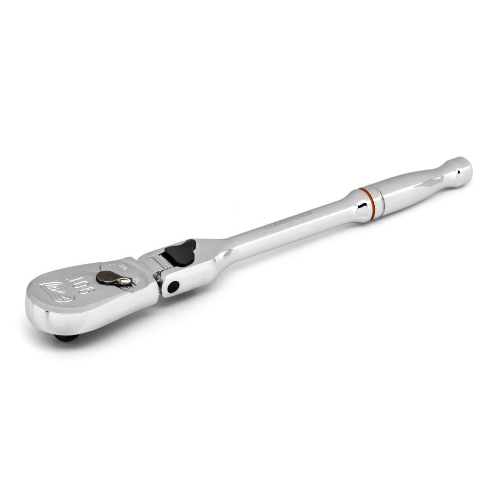 GEARWRENCH 1/4in Drive 90-Tooth Locking Flex Head Teardrop Ratchet 7in, large image number 4