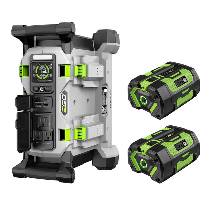 EGO NEXUS 1400W Portable Power Station Kit Includes Two 6 Ah Batteries