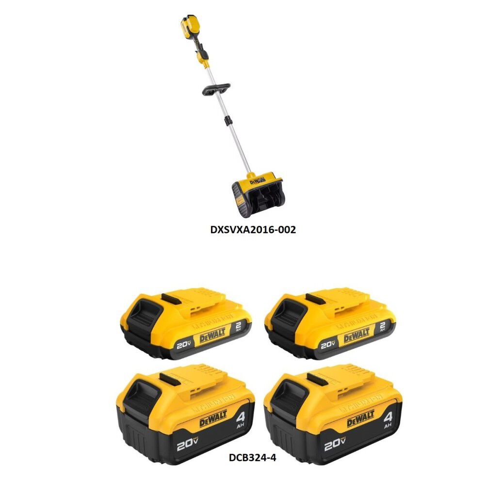 DEWALT 20V MAX Battery Pack & 10 Inch Cordless Snow Shovel Bundle, large image number 2