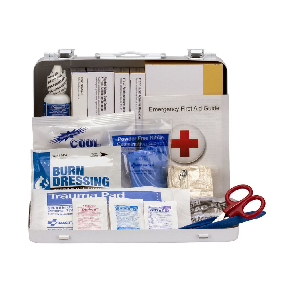 First Aid Only First Aid Kit 25 Person Heavy Duty Metal Portable, large image number 2