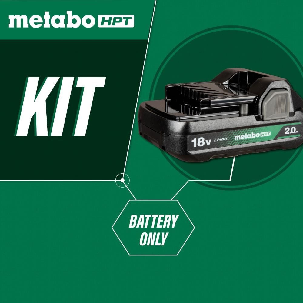 Metabo HPT 18V 2Ah Lithium Ion Power Tool Battery Pack with Fuel Indicator, large image number 3