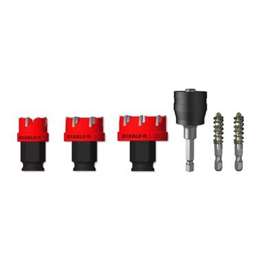 Diablo Tools Steel Demon Carbide Teeth Hole Cutter Set 6pc