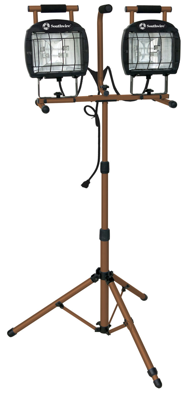 Southwire Tripod Work Light 1400 Watt Halogen Twin Head