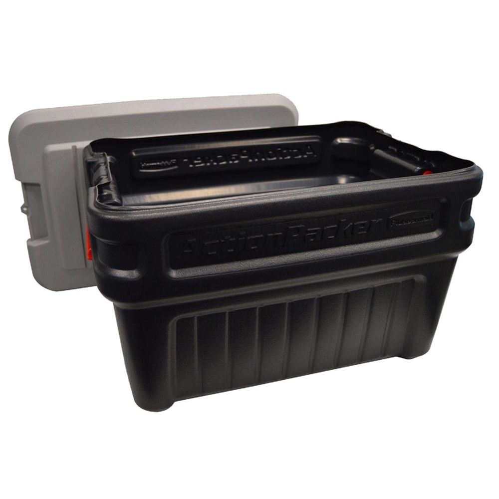 Rubbermaid ActionPacker 24 Gallon Black Storage Tote, large image number 5