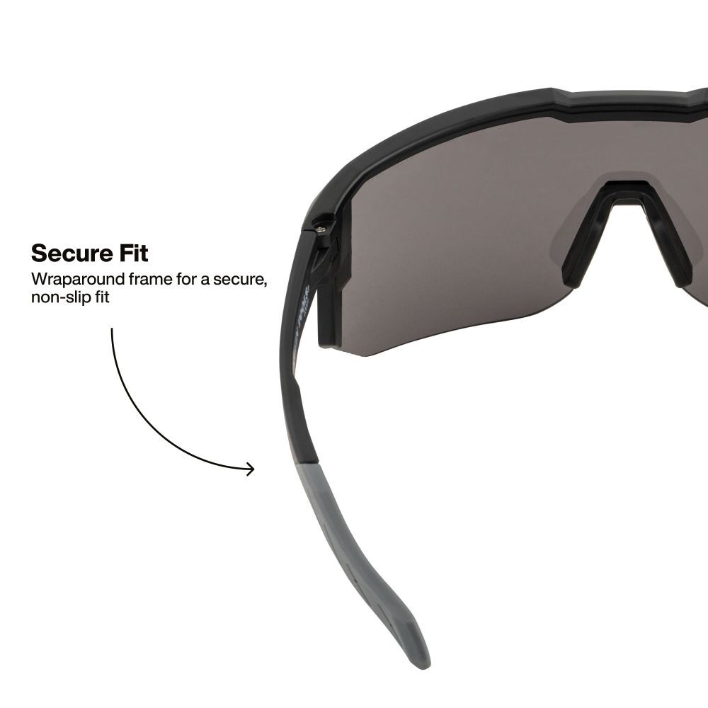 Klein Tools Blade Safety Glasses Black Frame Shaded Gray Lens, large image number 4