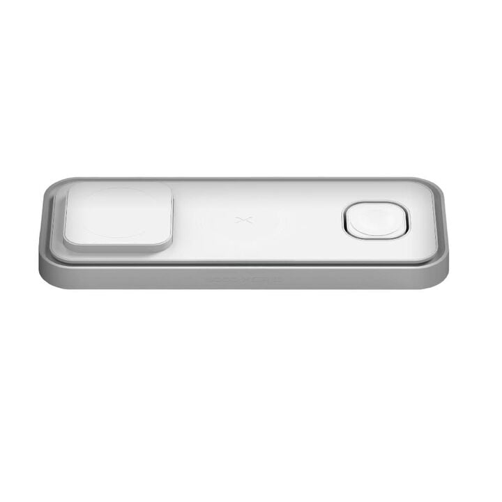 Noco 3-In-1 Qi2 15W Wireless Charging Pad Silver